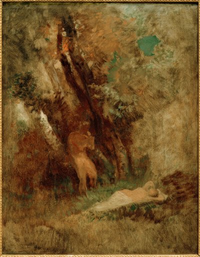Forest Landscape by Arnold Böcklin